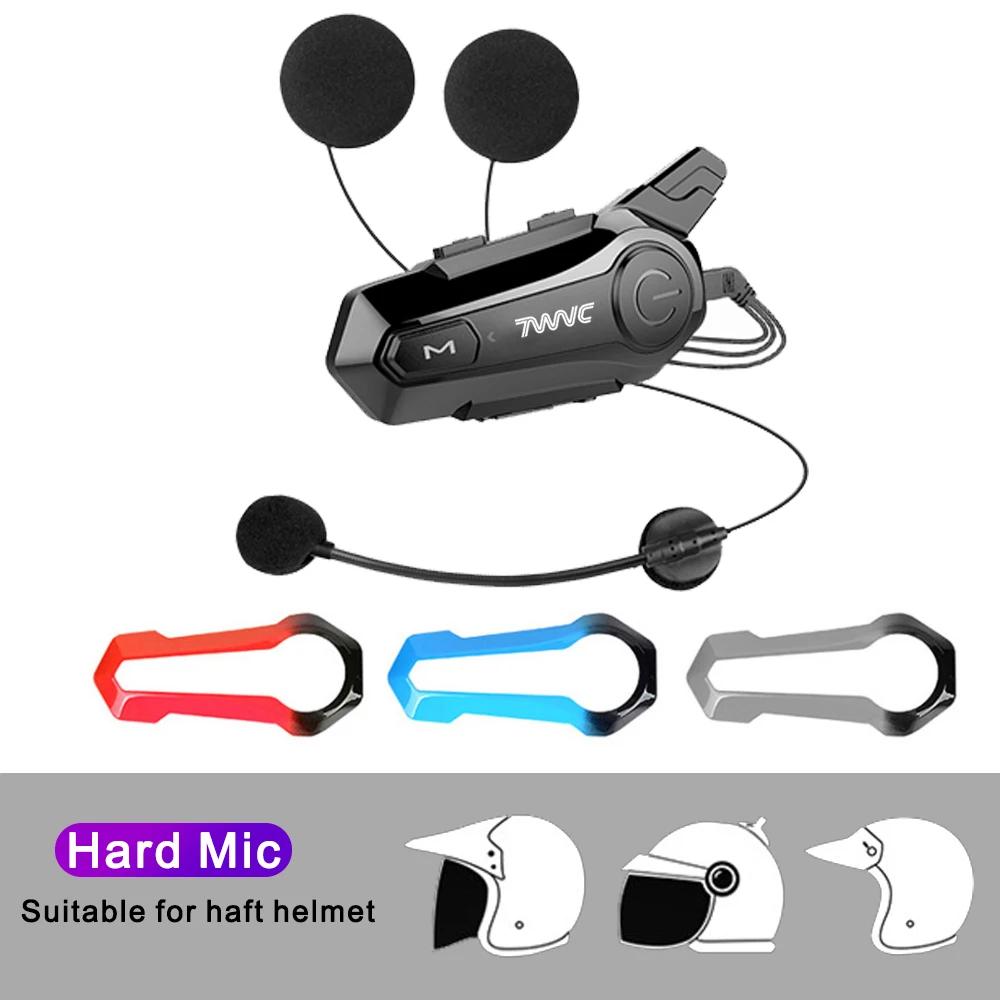 X1Plus motocicleta casca interfon Bluetooth 5.0 căști pentru 2 motocicliști 1000M interfon distanță wireless comunicare walkie-talkie