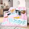 Cardcaptor Sakura Prime Cartoon Flannel Blanket, Printed Decorative Throw for Sofa, Cozy Bedroom Bedding, Travel Accessory_LIAN