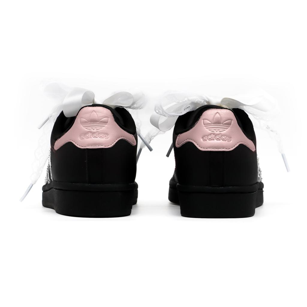 adidas Originals SUPERSTAR Raven Fabriqué, Girlish de Berlin, Sac Shopping Spécial, Dentelle, Romantique, Mode Polyvalent JH9977(Team52-S-BOX)