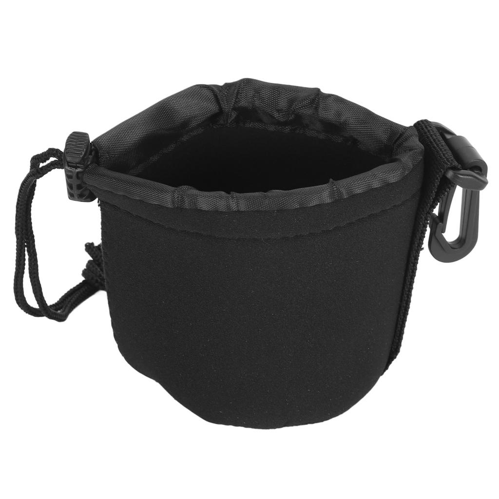 Camera Lens Bag Waterproof Shockproof Scratch Resistant Protective Lens Pouch with Hook for EF 50mm F 1.8 II