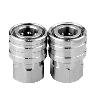 Y1UD Pressure Washer Adapter Stainless Steel 1/4 High Pressure Washer Quick Connector Pipe Hose Adapter