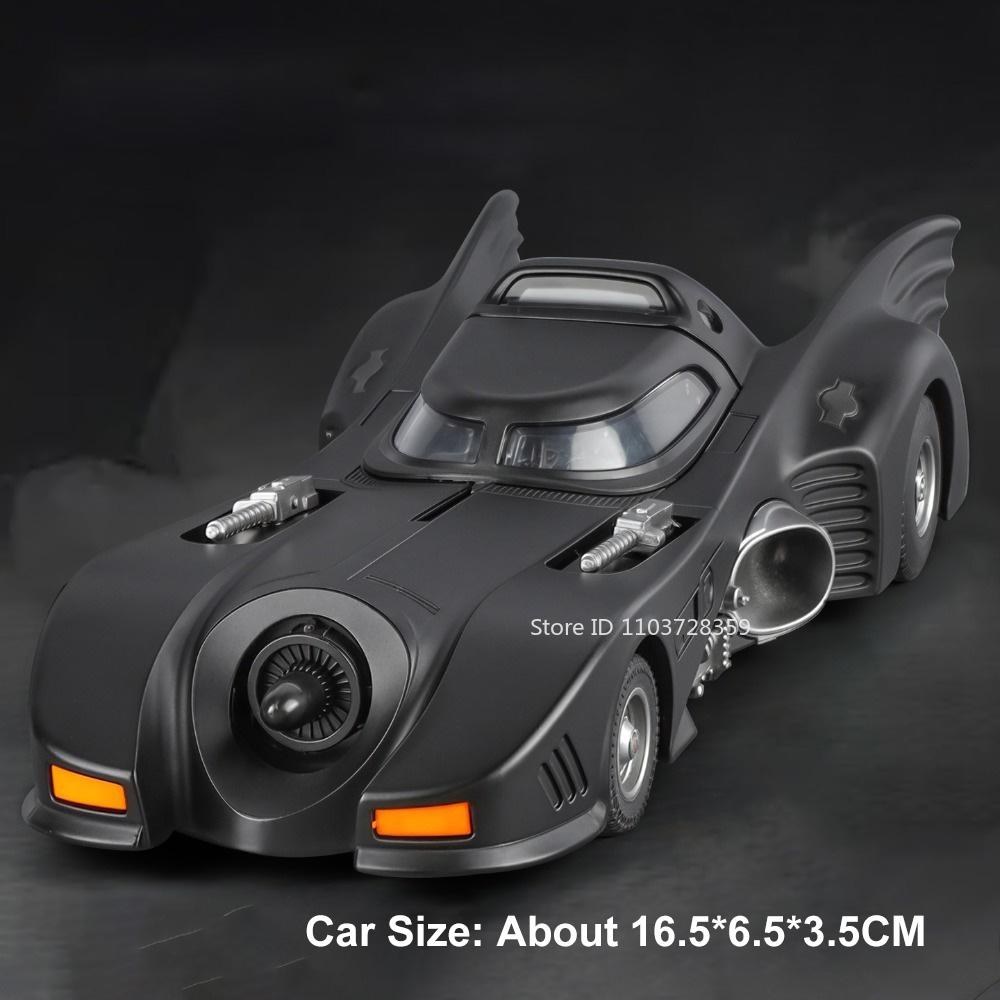 

1:32 Scale Batmobile Sports Cars Toy Models Metal Diecast Sound Light Pull Back Shock Absorption Supercar Toys for Kids Gifts