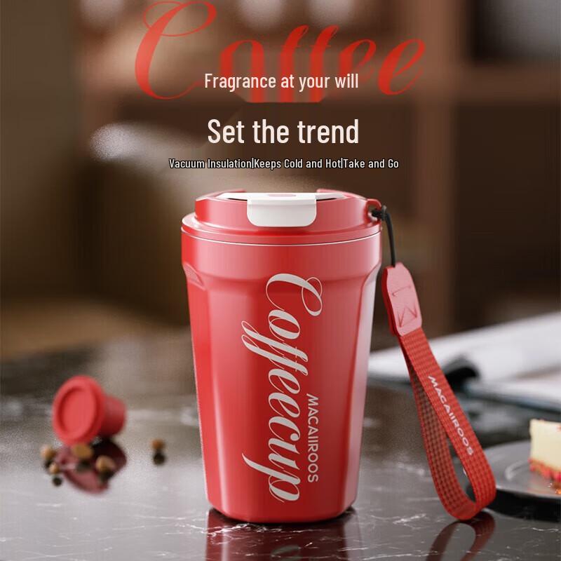 Macaiiroos 304 Stainless Steel Insulated Portable Coffee Cup