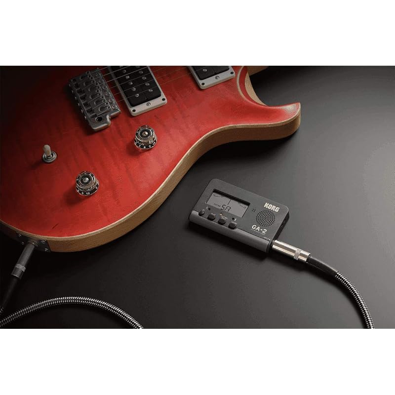 KORG GA-2 Guitar/Bass Tuner: Ideal for individual practice. Supports multi-string guitars and basses, flat tuning, and long scales. 200 hours of