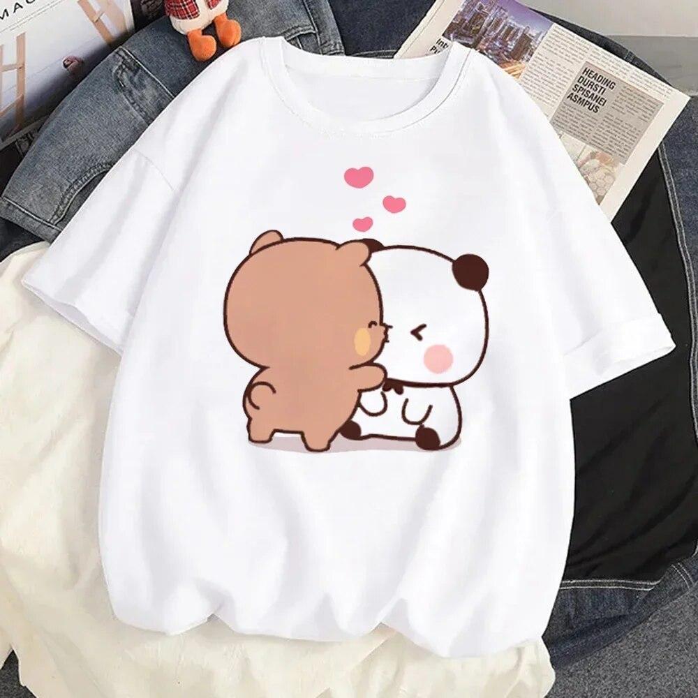 Bubu Dudu T Shirt Women Kawaii Cartoon Y2k Punk Funny T-shirt Hip Hop Unisex Streetwear Harajuku Anime Tshirt FeUnisex Clothing Unisex