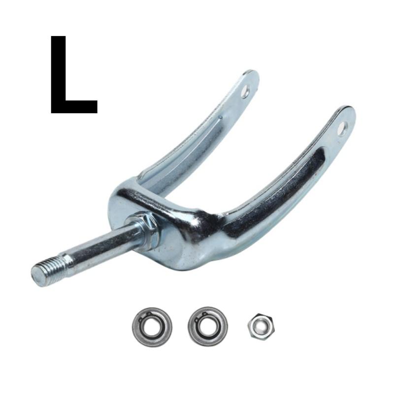 Ocelová vidlice invalidního vozíku Odolný držák předního kola s ložiskem Podpora předního kola invalidního vozíku