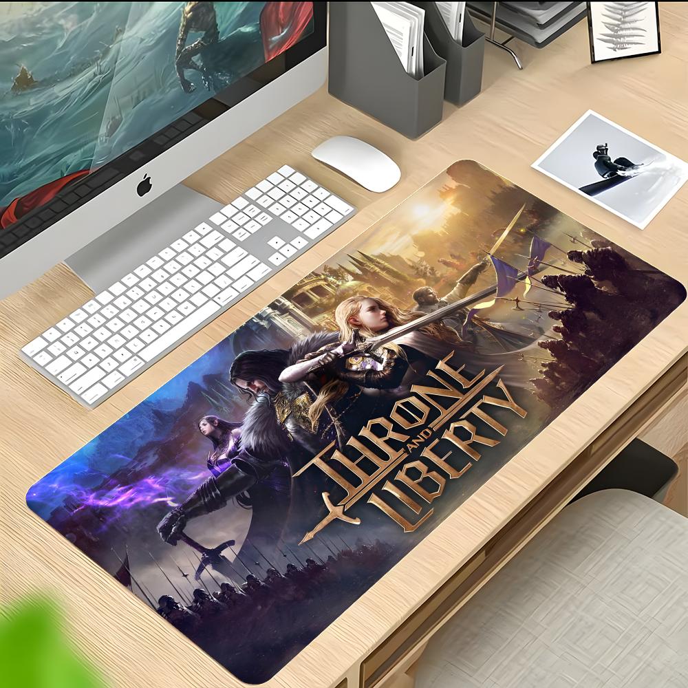 Cool Mmo Game TThrone And Liberty Mouse Pad Thick Stitched Edge Gaming Mousepad Large NonSlip Desk Mat