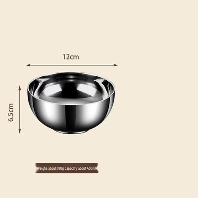 Wutuo 316L Stainless Steel Double-Layer Bowl