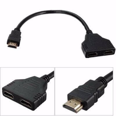 2 In 1 HDMI Cable Splitter HD 1080P HDMI 2.0 HDMI-compatible Adapter 2port For PC TV Xbox PS3 PS4 Projector Monitor Splitter