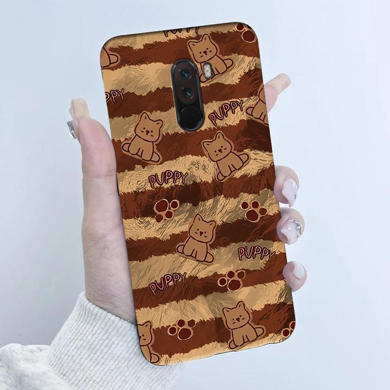 For Pocophone F1 Case Cute Cartoon Panda TPU Soft Silicone Phone Case For Xiaomi Pocophone F1 Back Cover PocoF1 Poco F 1 Fundas
