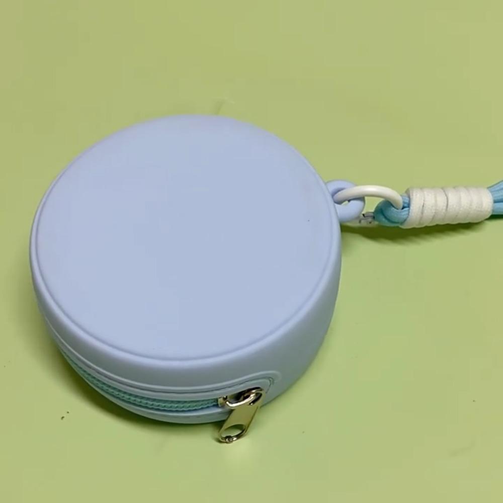 Multifunktionale Silikon-Kopfhörertasche Reißverschluss Datenkabel Aufbewahrungstasche Wasserdichte Münzbörse Outdoor