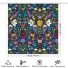 Botanical Shower Curtain Forest Animals Pattern Nature Theme Bathroom Decor Vintage Floral Backdrop Washable Fabric