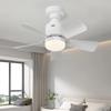 E27 Ceiling Fan Household Fan Light Detachable Multifunctional Remote Control Ceiling Fan Light for Living Room and Bedroom Lamp