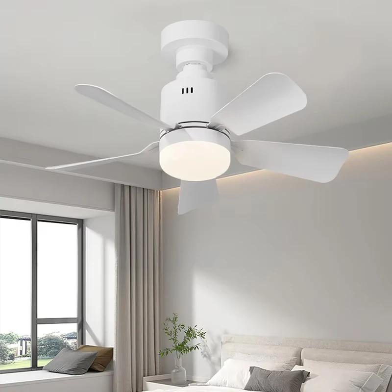 E27 Ceiling Fan Household Fan Light Detachable Multifunctional Remote Control Ceiling Fan Light for Living Room and Bedroom Lamp