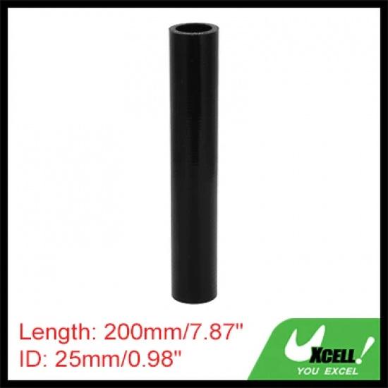 UXCELL 1 Pcs 22/25/28/30/32/35/38/40 mm ID 200mm Length 4mm Thickness 0 Degree Black Car Silicone Hose Coolant Hose Universal 25mm ID