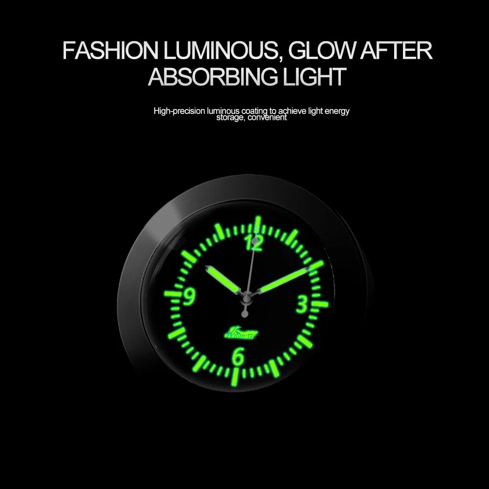 Car Clock Luminous Automobiles Internal Stick-On Mini Digital Watch Mechanics Quartz Clocks Auto Ornament Car Auto Accessories