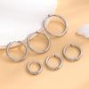 Set 6 Anti-Allergisch Zilver Roestvrij Staal Cirkel Oorbellen Kleine Ring Oorpiercing Oorbellen voor Vrouwen Mannen Bruiloft voor Kinderen