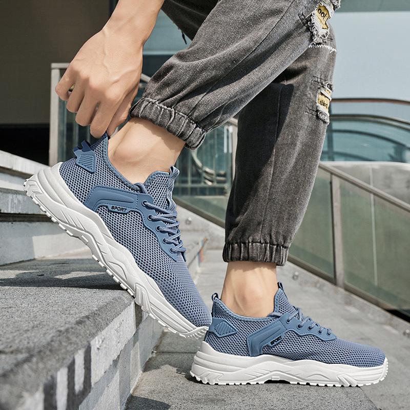 2025 Casual Outdoor Sports Shoes Men's Breathable Mesh Walking Shoes, Summer Lightweight Cushioning Neutral Barefoot Sandals