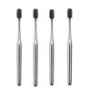 1-4pcs Luxury Soft Toothbrush Men Women Adult Tooth Brush Gold Silver Dental Brushes Elegance Gentle Toothbrushes Drop Shipping