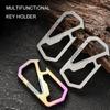 Titaniums Buckles Waist Buckles AntiLost Carabiner Clip Portable Outdoor Tool Key Holder with Bottle Opener Easy To Use