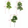 Green Leaves Artificial Pine Branch Handmade Craft Realistic Design Fake Pine Leaves Plastic Material Green Color
