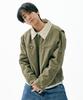 Fdr Vintage Wash Trucker Quilting Jacket Khaki