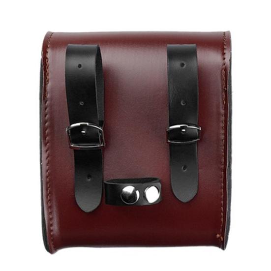 Waterproof Universal Motorcycle Faux Leather Luggage Storage Side Saddle Bag