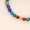 African Turquoise Chakra Prayer Beads Power Stone Bracelet for Women [KOAI] Seven-Color