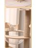 Large Space-Saving Multi-Layer Wooden Cat Tree Villa with Wear-Resistant Space Capsule Design