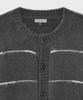 Belier Brushed Tom Cardigan - Grey Stripe