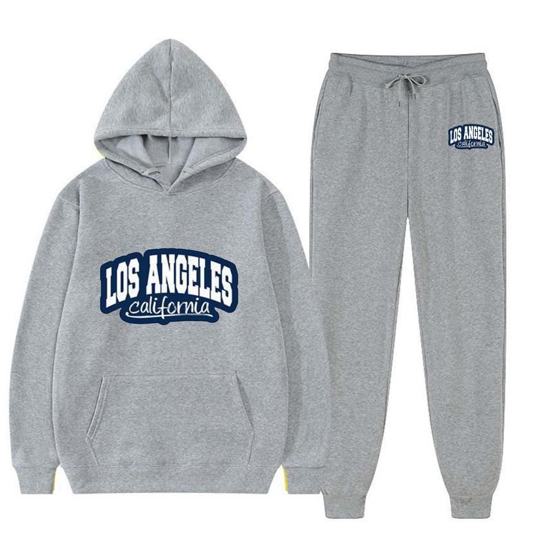 Men Women Hoodie Sweatshirt Set Winter Sport Jogging Tracksuit Fashion Print Casual