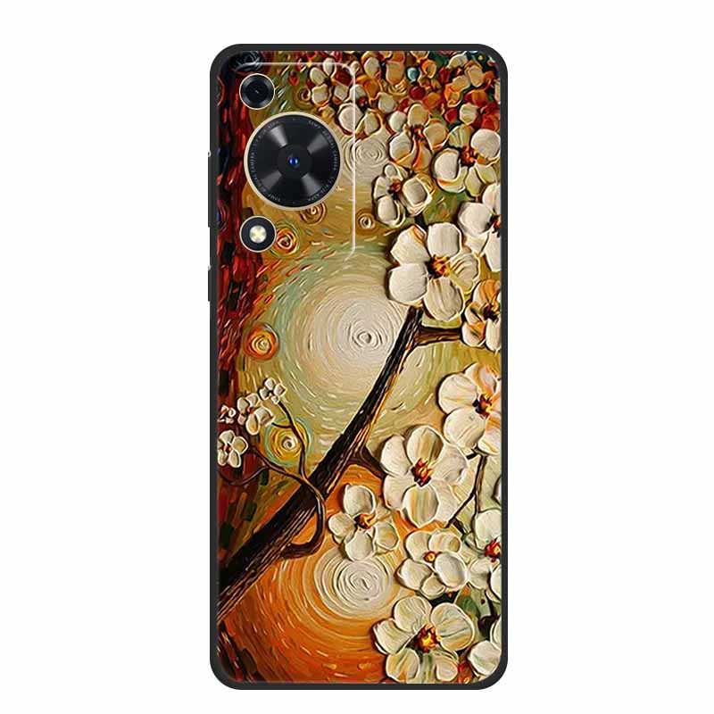 3D Emboss Case For Huawei Nova Y72s Y63 Y72 12s Pura 70 Pro Ultra P60 Pro Phone Case Y 72 S Y 63 Black Silicone Soft Back Cover