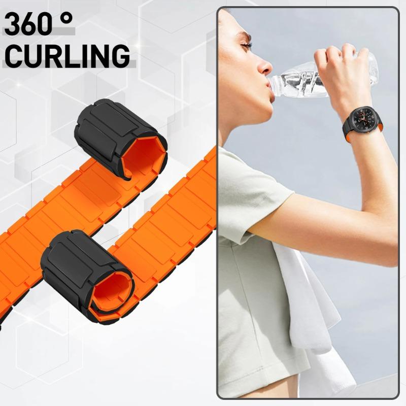 No Gaps Silicone Strap For Samsung Galaxy Watch 8 40mm 44mm Sports Magnetic Comfortable Bracelet For Galaxy Watch 8 Classic 46mm