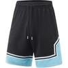 Color Block Versatile Comfortable Sports Shorts Men Shorts Black AAPV017-1