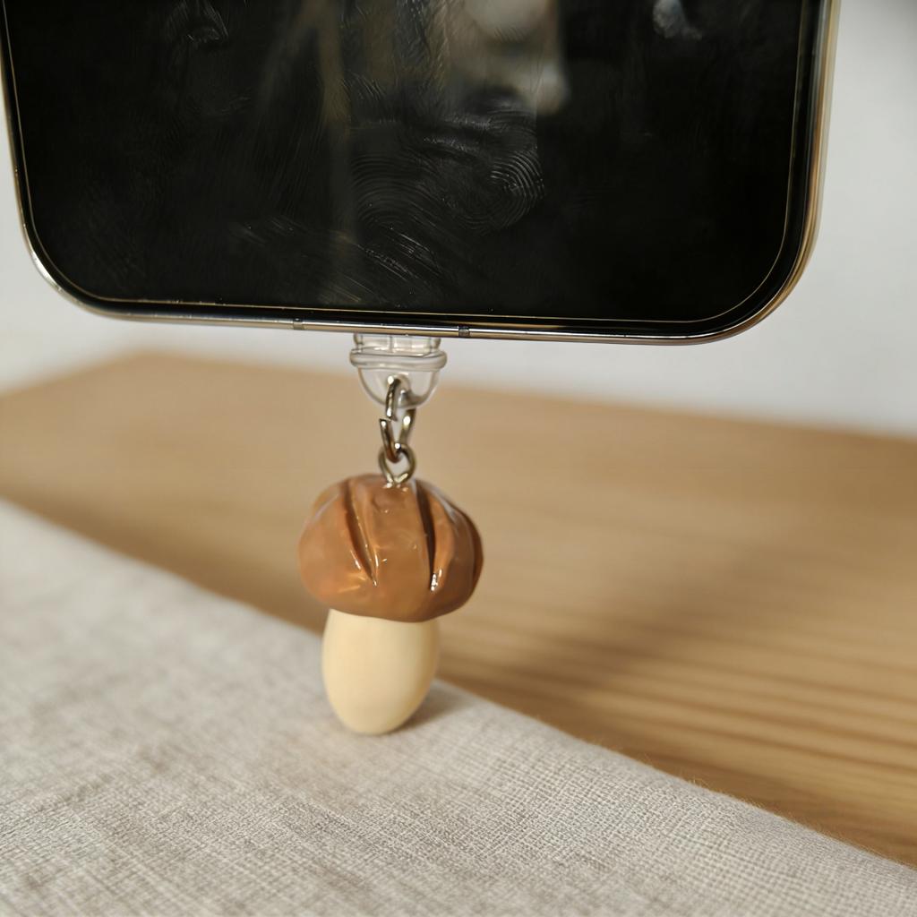 Three-Dimensional Simulated Mushroom-Shaped Phone Dust Plug, Dust-Proof and Does Not Damage the Interface. Suitable for Mobile Phones