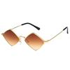 Punk Sunglasses Women Men Brand Designer Small Rhombus Sun Glasses Ladies Metal Frame Driving Eyewear  Mujer
