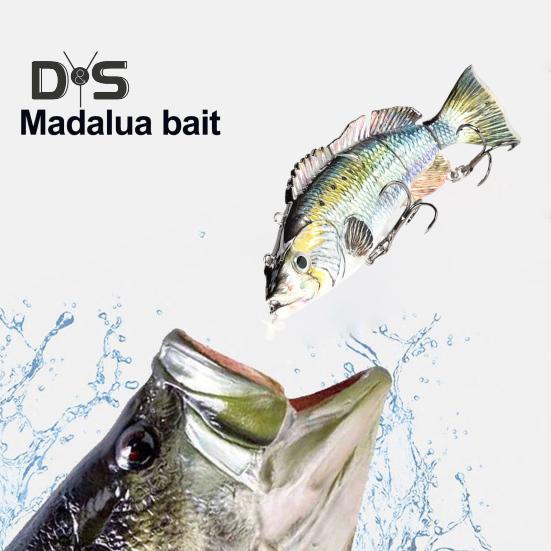 Nălucă de Pescuit Electrică Multi-Articulată de 13.5CM/39.3G/54G cu Flotor Reîncărcabilă USB Luminoasă LED Swimbait Robotic Momeală Artificială Accesorii de Pescuit