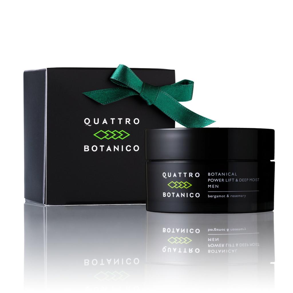 Quattro Botanico Aging Care Cream for Men with Gift Wrapping Botanical Power Lift Deep Moist Face Cream Cosmetics Moisturizing Milky Lotion for Dry