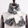 Winter Women Real Rex Rabbit Fur Scarf Natural Warm Soft Rex Rabbit Fur Muffler Lady Genuine Rex Rabbit Fur Scarves