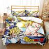 Japanese Anime Dragon Ball Bedding Set Goku Duvet Cover Comforter Bedclothes Single Twin Full Queen Size 3D Kids Adult Boys Gift