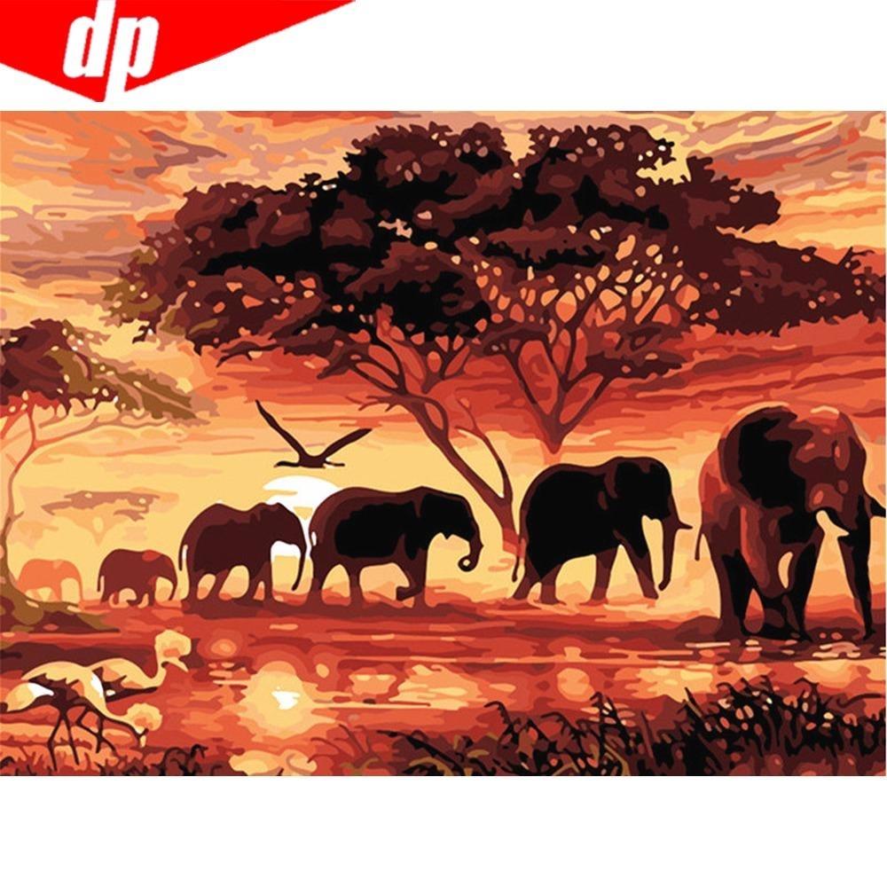 Full Square/Round Diamond Painting Landscape Street 5D DIY Diamond Embroidery Cross Stitch Town Mosaic Wall Art