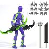 ABS Shapeshift Robot Robot Dummy Action Figures Desktop Decoration 3D Printed T13 Action Figure Model Multi-Jointed Movable