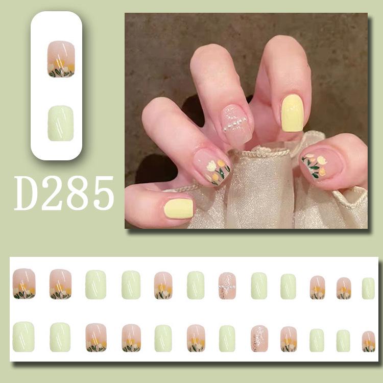 Blush Ice Transparent False Nails - Influencer Style, TikTok Trend, Girlish Manicure Patches