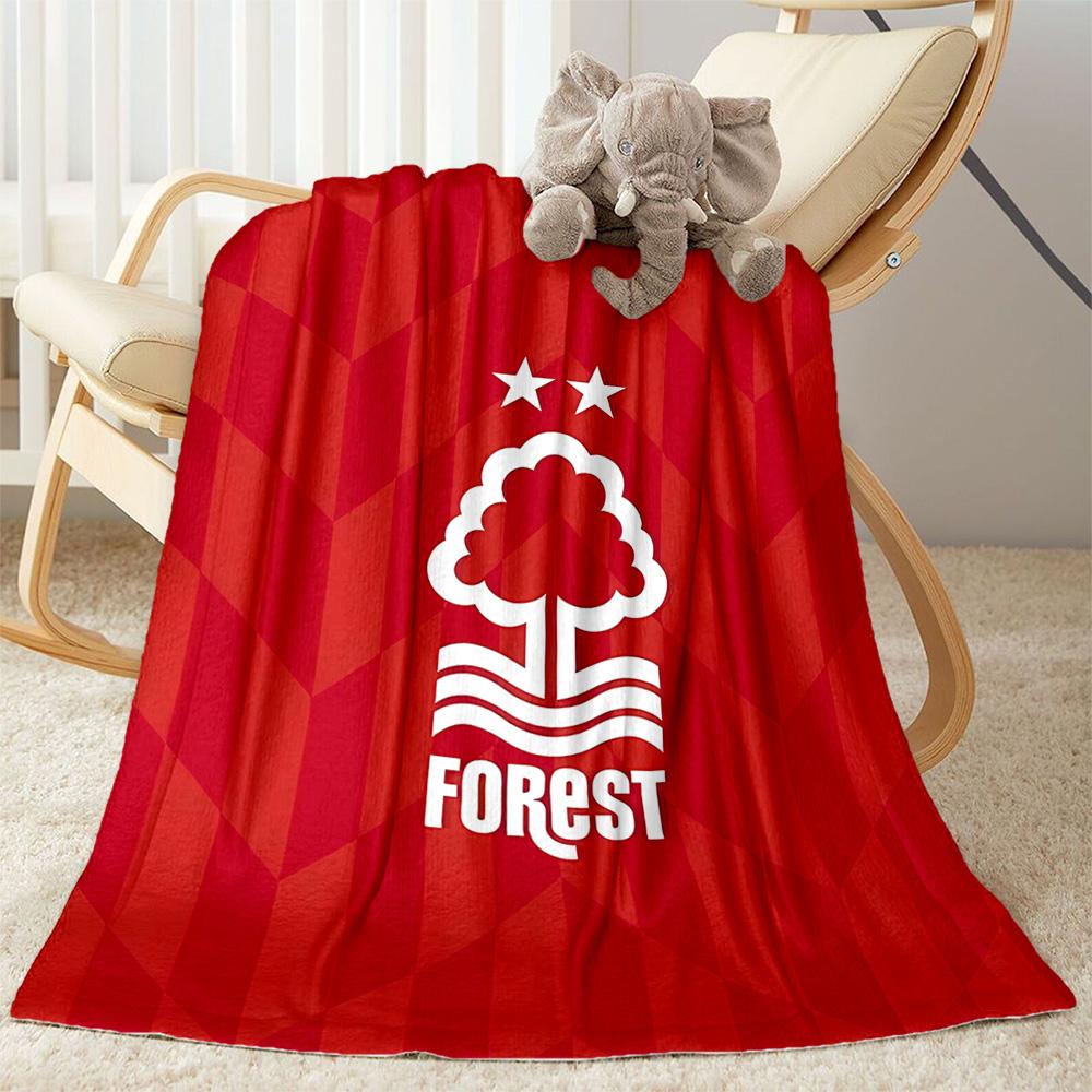 Red Tree Forest Logo Flannel Blanket-Soft and Suitable for Sofas,Beds,Offices,Travel,All Seasons,Great Gift for Holidays and Birthdays.