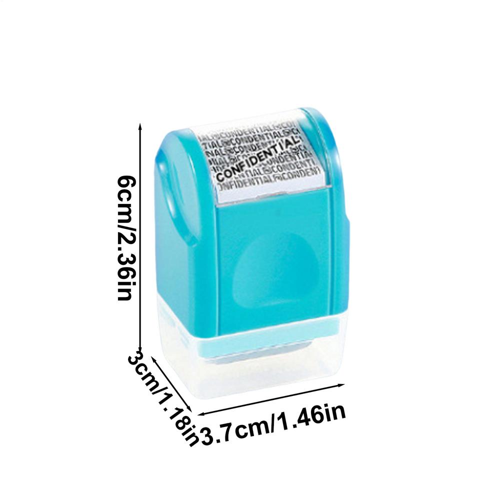 Stamp Roller Anti-Theft Confidential Protection ID Seal Privacy Confidential Data Guard Information Identity Address Blocker