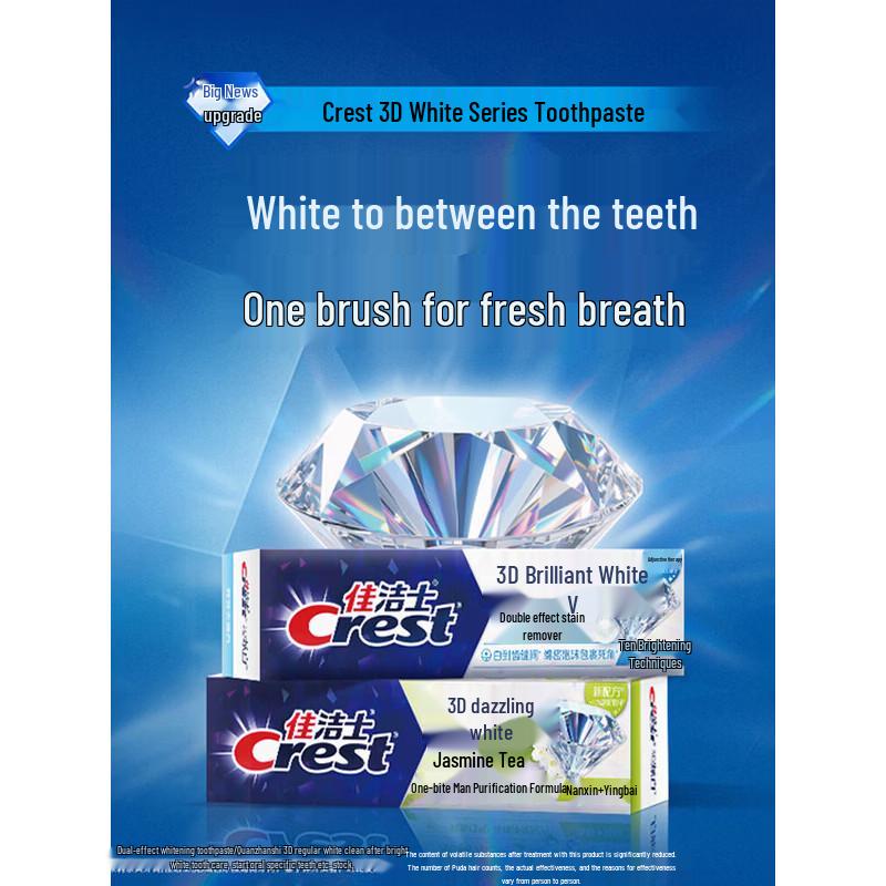 Crest 3D White Dual Effect Whitening Toothpaste