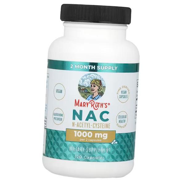 Н-Ацетилцистеин, NAC 1000, MaryRuth's  120капс (70685001)