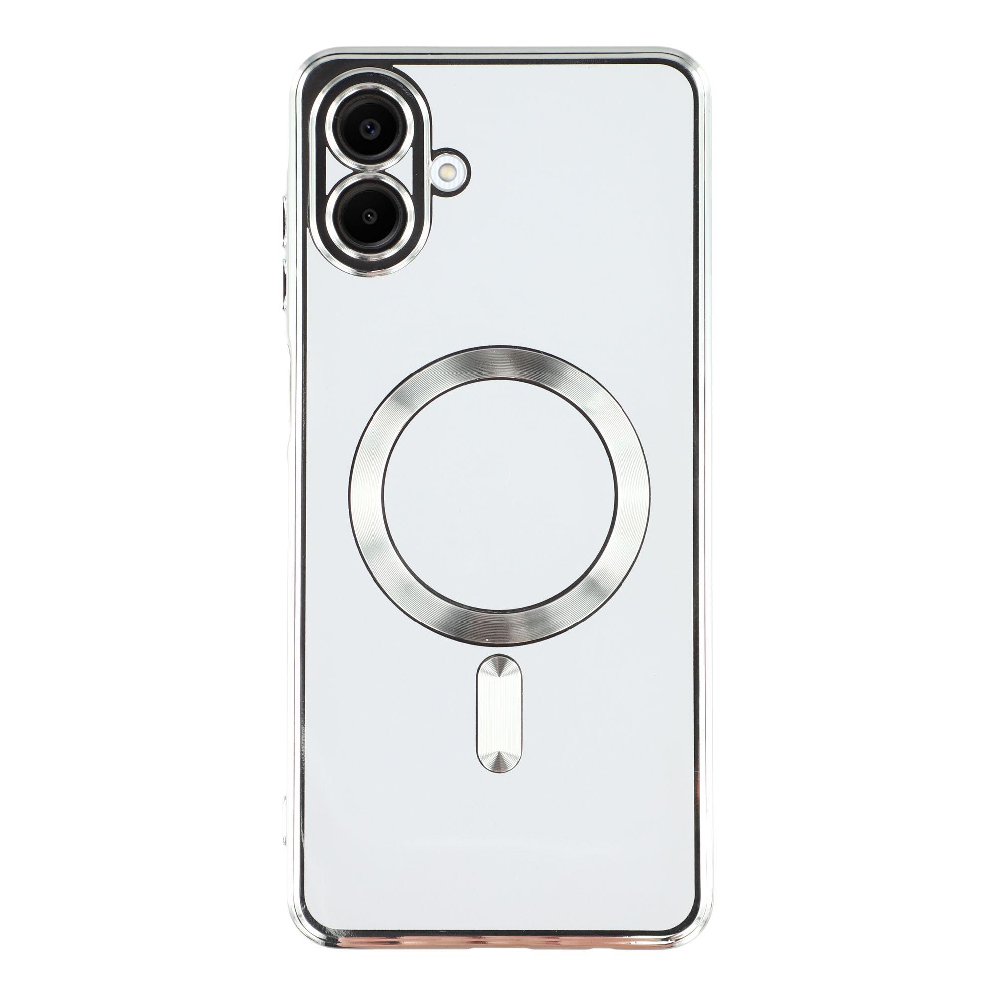 

For Samsung Galaxy A07 4G Magnetic Case Electroplated TPU Phone Cover with Lens Film