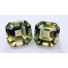 Fabulous Bi-Color Tourmaline 8-10 Ct Asscher Cut Pair Certified Loose Gemstone