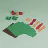 Christmas Tree Paper Craft Set Hand On Learning Toy Fun Paper Kits For Parents Children Activity Holiday Decoration